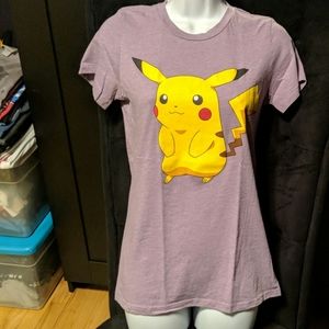 Mighty Fine Pikachu Heather Purple T-Shirt